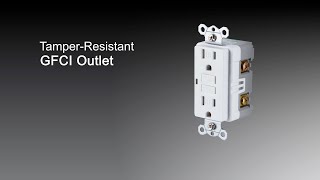 32077 32075 32076 40687 GE TamperResistant GFCI Outlet  Installation [upl. by Otilesoj]