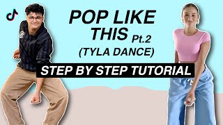 Pop like this Pt 2 Tyla Dance EASY DANCE TUTORIAL Beginner Friendly [upl. by Aicemaj405]