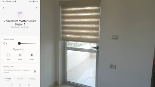 الستائر الذكية تدعم الماتر  Zemismart WiFi Matter Roller Shade [upl. by Stew]