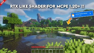 Ultra Realistic Shader For Minecraft PE 121  BEST SHADER On MCPE 121 [upl. by Adnorahs]