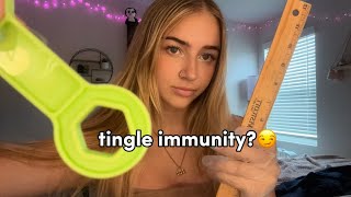 ASMR for tingle immunity  fast and aggressive rare triggers [upl. by Castor]