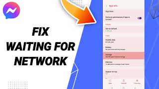 How To Fix Waiting For Network On Messenger App [upl. by Lampert539]