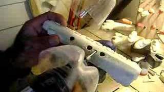 carving a maori whale bone flute [upl. by Neukam]