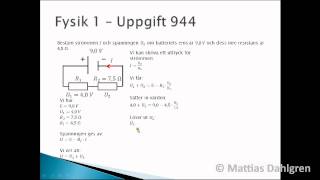 Fysik 1 Uppgift 944 [upl. by Narmak70]