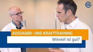 Ausdauer oder Krafttraining wie intensiv und wie oft überhaupt Sport in der Woche treiben [upl. by Asined]