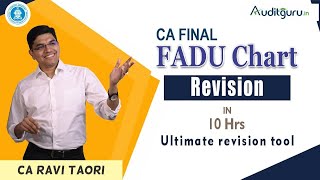 CA Final Audit Full FADU Chart Revision 1st Edition in 10 Hrs See Description [upl. by Tatum]