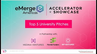 2024 eMerge Startup Showcase Top 5 University Pitches [upl. by Ahtilat]