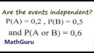 Probability  Independent Events  Example 1 [upl. by Sabec986]