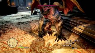 Dragons Dogma Daimon fight Fighter POV with all in fight dialogue Spoilers [upl. by Soraya]