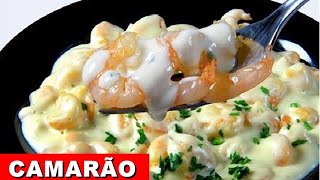 RECEITA CAMARÃO AO MOLHO  CREME DE LEITE [upl. by Galligan]