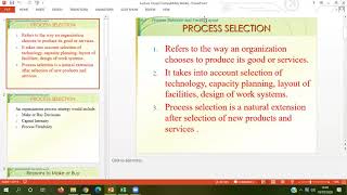 Process selection amp Facility Layout [upl. by Anikas781]