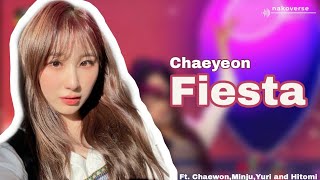 IZONE Chaeyeon ft Chaewon Minju Yuri and Hitomi  Fiesta [upl. by Neerahs]