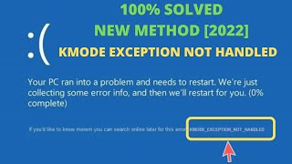 Fix Kmode Exception Not Handled Error on Windows 11 Easy Tips [upl. by Carlick]