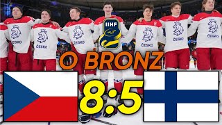 ČESKO vs FINSKO  85  O BRONZ Mistrovství světa juniorů U20 2024  SESTŘIH [upl. by Arlynne172]