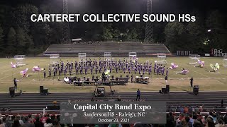 Carteret Collective Sound HSs Marching Band at Capital City Band Expo – 10232021 [upl. by Hacceber]