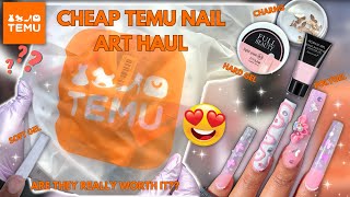 TESTING CHEAP NAIL SUPPLIES FROM TEMU ARE THEY WORTH THE HYPE 🤔  EASY GELX APPLICATION [upl. by Saville162]