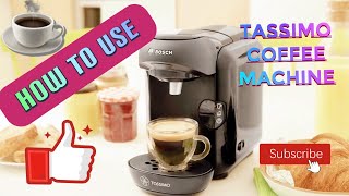 How to Use Tassimo Vivy 2 Coffee Machine [upl. by Brinkema64]