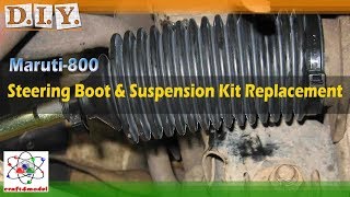 Steering Boot and Suspension Kit Replacement in Maruti 800 [upl. by Eidnim]