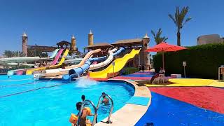 Sea beach Aqua Park Nabq Bay Sharm El Sheikh Egypt July 2023 [upl. by Orfurd739]