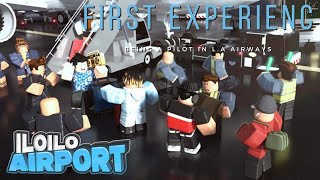 First experience of being a pilot in iloilo airport  Roblox [upl. by Latea]