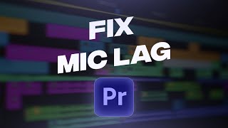 Fix Premiere Pro Lag with Mic Input [upl. by Eartnoed72]