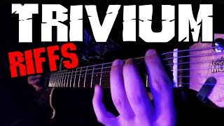 TOP 10 TRIVIUM RIFFS [upl. by Anikehs]