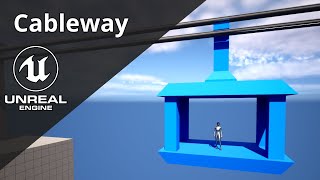 Unreal Engine 5 Tutorial  Cableway [upl. by Barnaba]