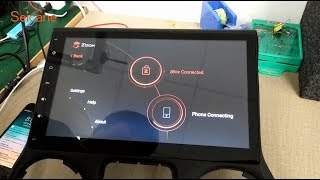 How to connect iphone to Seicane Android Car Radio by Carplay USB Dongle [upl. by Joceline335]