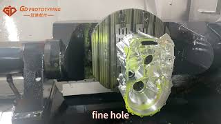 Automobile engine parts 5axis cnc machining process [upl. by Ynej]