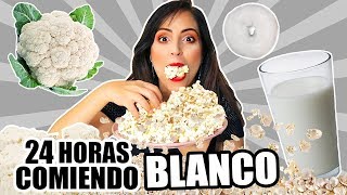 24 HORAS COMIENDO BLANCO  RETO SandraCiresArt  All Day Eating White Food Challenge [upl. by Colette]