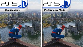 Marvels SpiderMan 2  PS5 Quality VS Performance  Graphics Comparison amp Framerate  Tech Review [upl. by Aimit]