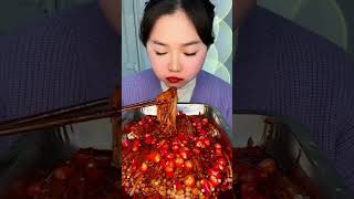 Eating Chilli With Enoki Mushroom Flavor Spicy Yummy Asmr Mukbang 1 [upl. by Wylie159]