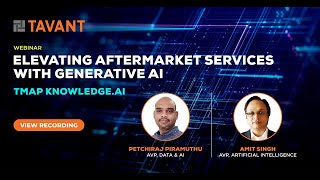 TMAP KnowledgeAI  Elevating Aftermarket Services with GenAI  Webinar [upl. by Gardie426]