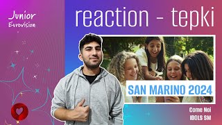 REACTION • Idols SM  Come Noi Junior Eurovision 2024 🇸🇲 San Marino [upl. by Emelita]