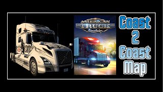 2nd Play of Coast 2 Coast map ATS Coast2coast trucking 26012024 [upl. by Refinaj860]