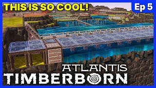 The COOLEST ANTIBADTIDE Defense System  Timberborn Atlantis UPDATE 6  Ep 5 [upl. by Romelda]