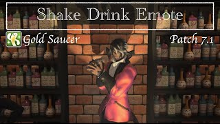 Final Fantasy XIV  Shake Drink Emote [upl. by Kaile]