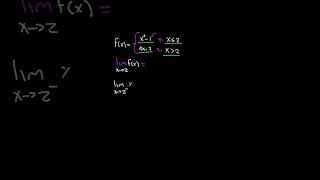 Limite de Funcion a Trozos en 1 Minuto cálculo matematicas [upl. by Caleb]