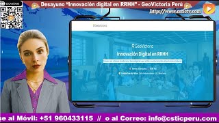 Presentadora AI Desayuno “Innovación digital en RRHH”  GeoVictoria Perú [upl. by Pansie]