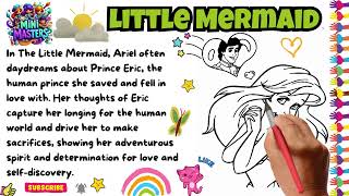 Draw amp Listen Story of Ariel with Prince Eric  Disney Drawing amp Story for Kids [upl. by Imeaj]