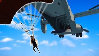 PARACHUTING ONTO A PIRATE SHIP  Stormworks Build and Rescue Gameplay Roleplay  Parachute Update [upl. by Niledam568]