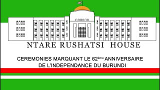 Cérémonies marquant le 62ème anniversaire de lindépendance du Burundi 2024 [upl. by Kcirdef164]