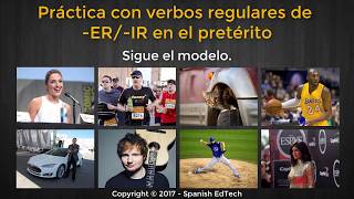 Spanish Regular ERIR Verbs in the Preterite Tense [upl. by Wieche]