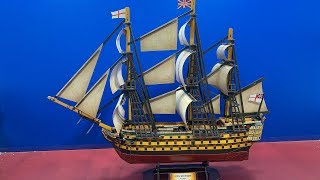 DIY 3D Puzzle CubicFun HMS Victory [upl. by Enileqcaj]