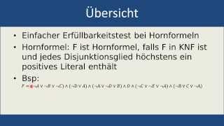 Markierungsalgorithmus für Hornformeln [upl. by Atteloj477]