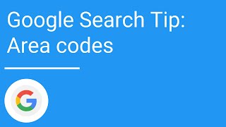 Google Search Tip Area codes [upl. by Aneehsirk322]