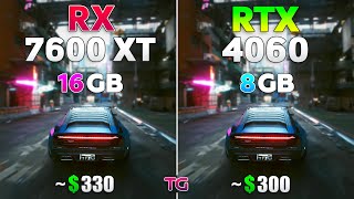 RTX 4060 vs RX 7600 XT  Test in 10 Games [upl. by Annahsed318]