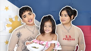 Cleo trying Filipino food  Mukbang aswell [upl. by Edik]