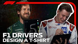 Drawmula 1 F1 Drivers Design TShirts [upl. by Kolk]