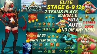 Lords Mobile 69 ELITE 3 StarsManual amp full AUTOchoose👍Your BEST👉2 TEAMS🦕🦖 [upl. by Ahsiekam53]